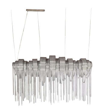 European Italian modern luxury design hanging aluminum chain lustre luminaire chandelier